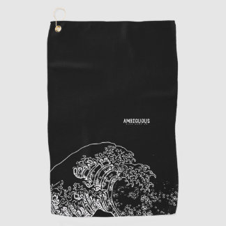 Klare Scheibe Golf Minimal Wave Disk Handtuch