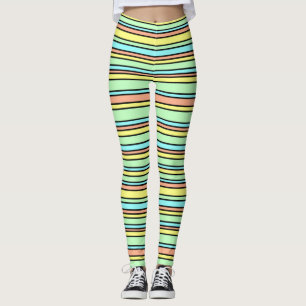 Klare Sorbett-Streifen Leggings
