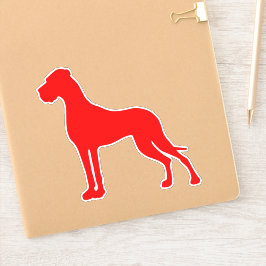 Klare und imposante coole Great Dane Vinyl Aufkleber