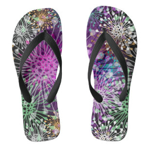 Klares pickeliges Muster Flip Flops