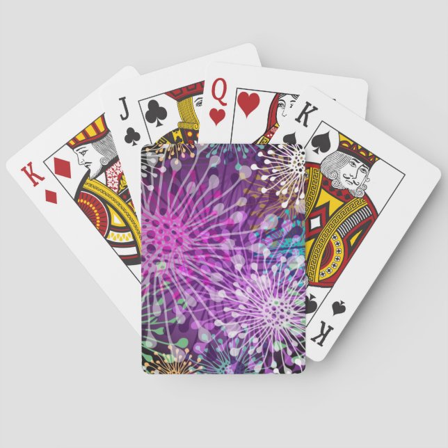Klares pickeliges Muster Spielkarten (Rückseite)