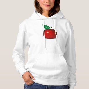 Klares rotes Apple Hoodie