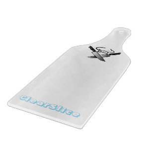 Klarglasablage Schneidebrett