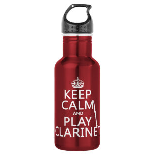 Klarinette Behalten (Hintergrundfarbe) Edelstahlflasche