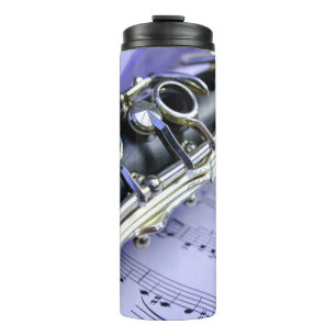Klarinette Blatt Music Band Orchestra Thermosbecher