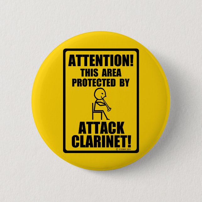 Klarinette Button (Vorderseite)