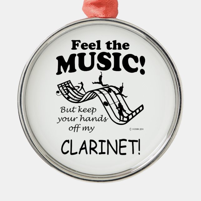 Klarinette fühlen die Musik Ornament Aus Metall (Vorne)