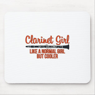 Klarinette Girl wie ein normales Mädchen, aber Coo Mousepad