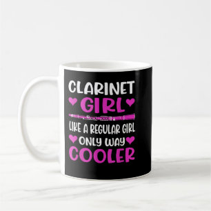 Klarinette Girl wie ein normales Mädchen nur viel Kaffeetasse