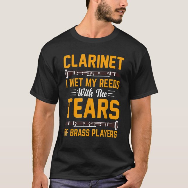 Klarinette, ich wecke meine Reden mit Tränen aus M T-Shirt (Vorderseite)