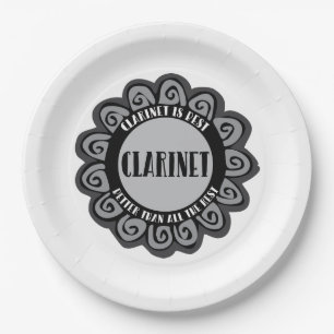 Klarinette ist am besten pappteller
