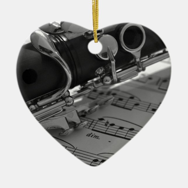 Klarinette Keramikornament (Vorne)