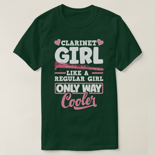 Klarinette Klarinette Klarinette T-Shirt (Design vorne)