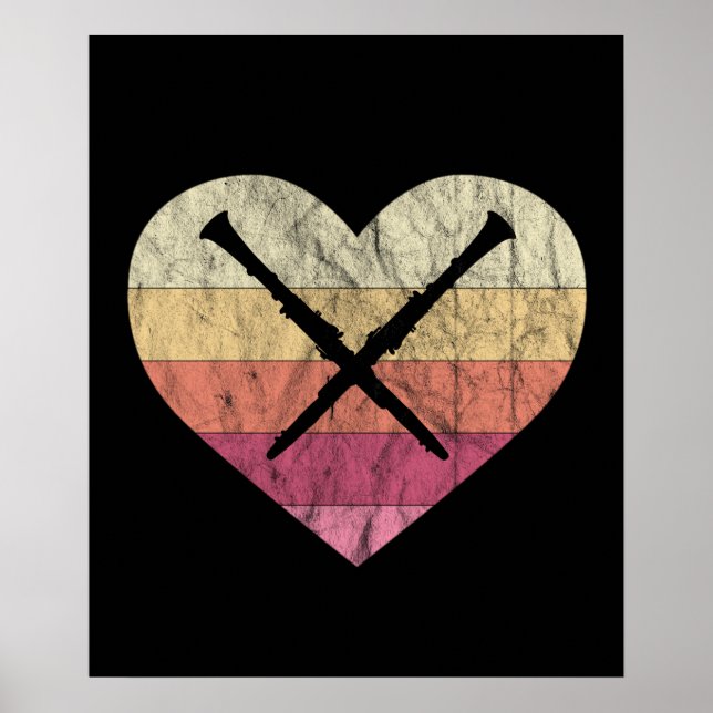 Klarinette Lieben Poster (Vorne)