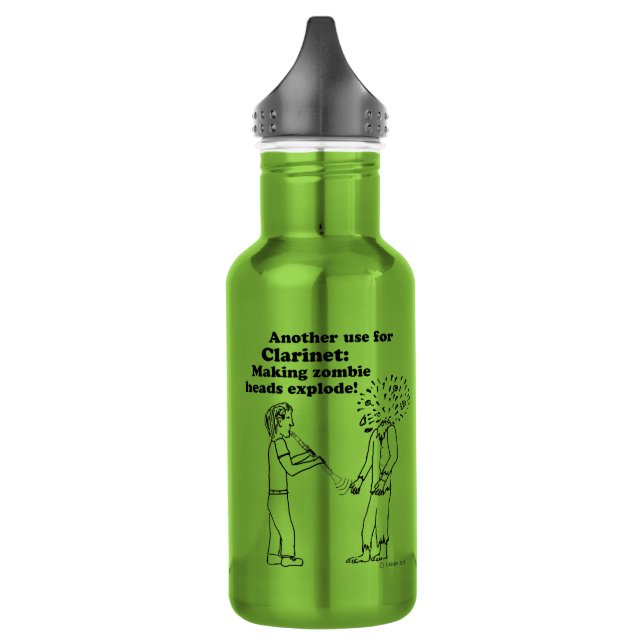 Klarinette macht Zombies explodieren Edelstahlflasche (Links)