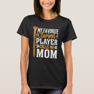 Klarinette Mama Brass Band Lieblings-Trumpf Mutter T-Shirt