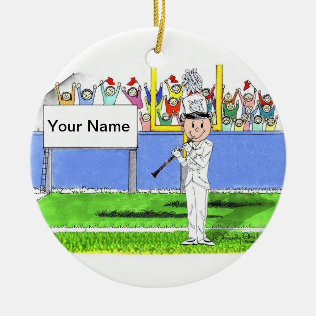 Klarinette - männlich keramik ornament (Vorne)