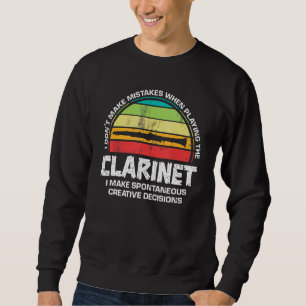 Klarinette Musik Musikinstrument Musikerspass Sweatshirt