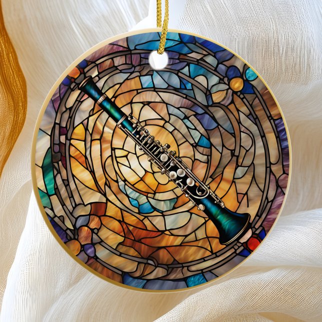 Klarinette Musikinstrument Keramik Ornament (Von Creator hochgeladen)