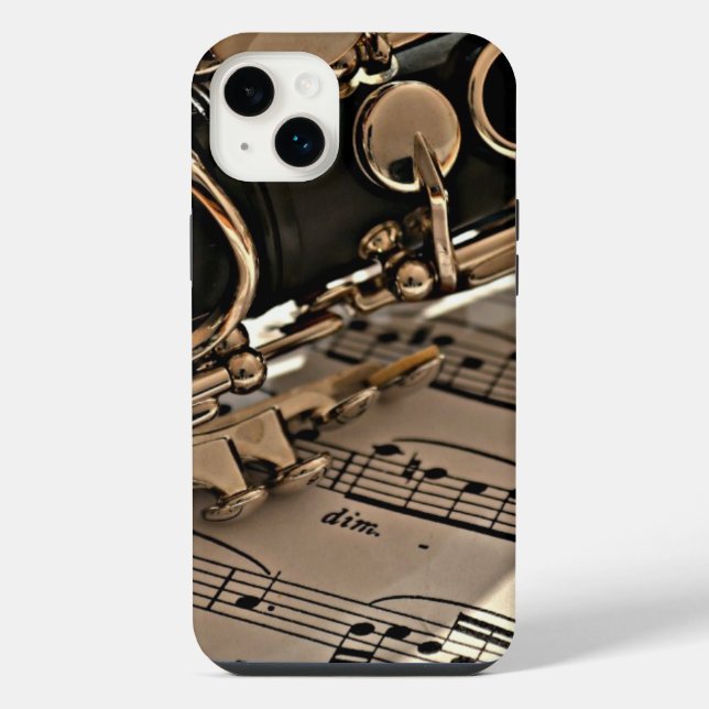 Klarinette Nah iPhone 14 Plus Hülle (Rückseite)