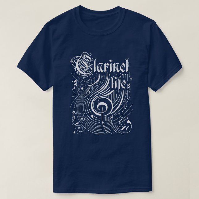 Klarinette T-Shirt (Design vorne)