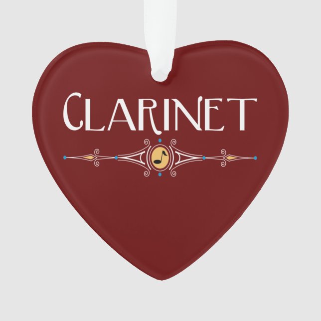 Klarinettendekorationslinie Ornament (Vorderseite)