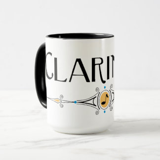 Klarinettendekorationslinie Tasse