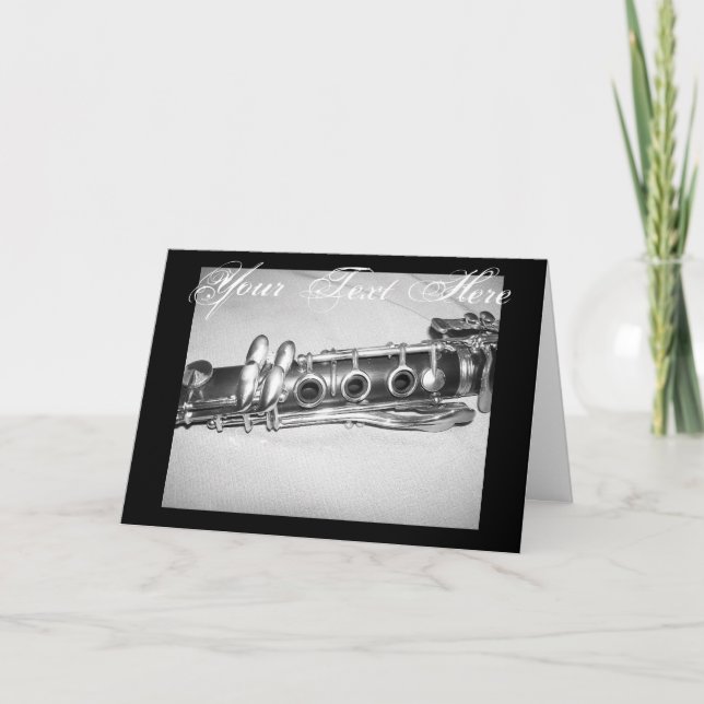 Klarinettenkarte Karte (Vorderseite)