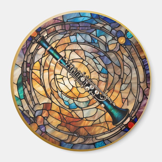 Klarinettenmusikinstrument Magnet (Vorne)