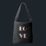 Klartext Rose Gold Glitzer Liebe Tragetaschen Mit Langen Trägern<br><div class="desc">Minimalistisches,  modernes und stilvolles Design,  das das Wort "Liebe" mit Imitaten Rose Gold Glitzer auf einem schwarzen Hintergrund darstellt. Dieses wunderschöne und feminine Print mit seinem schlichten,  aber atemberaubenden Effekt ist perfekt für die jungen Frauen von heute. Beeindrucken Sie mit einzigartigem und elegantem Geschenk oder einfach selbst Leckerei.</div>