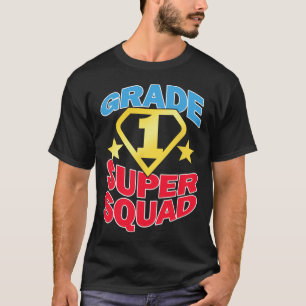 Klasse 1 Super Squad Superhero Teacher Team T-Shirt