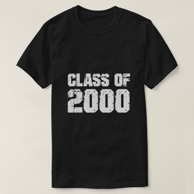 Klasse 2000 Abschluss Uni Hoch Schule T-Shirt (Design vorne)
