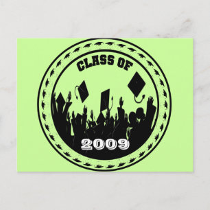Klasse 2009/2010 Wählen Sie Ihre Schulfarben aus Postkarte