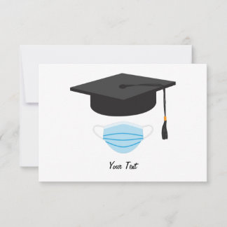 Klasse 2020 Abschluss - Graduationsmütze und Gesic