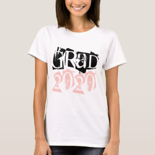 Klasse 2020 grad blush typografie Abschluss T-Shirt