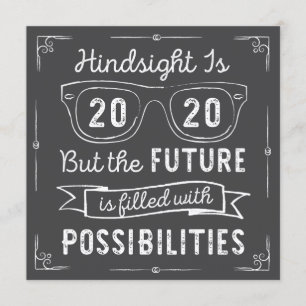 Klasse 2020 Hindsight 2020 Kein Foto Abschluss Einladung