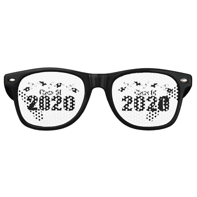 Klasse 2020 Karten und Diplome (schwarz) Partybrille (Vorderseite)