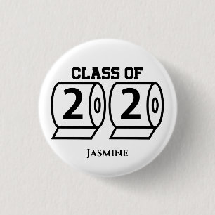 Klasse 2020 Toilettenpapier Individuelle Name Absc Button