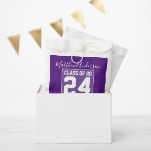 Klasse 2022 Moderne Royal Lila Graduation Party Geschenktütchen