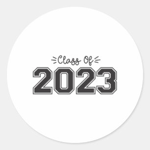 Klasse 2023, Abschluss, 2023 Senioren Runder Aufkleber
