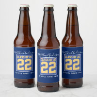 Klasse 2023 Elegant Royal Blue & Gold Abschluss
