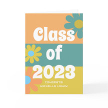 Klasse 2023 Herzlichen Glückwunsch Retro Abschluss