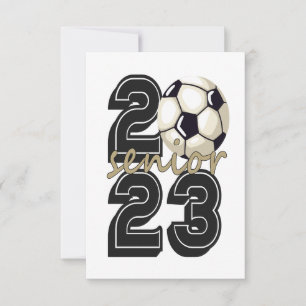 Klasse 2023 Hochrangiges Fußballgeschenk für Absch Dankeskarte
