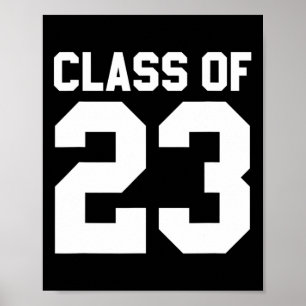 Klasse 2023 Hochschulabsolventen zurück zur Schule Poster