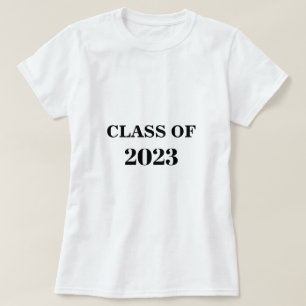 Klasse 2023 Moderner einfacher Minimaler Abschluss T-Shirt
