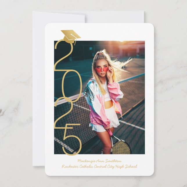 Klasse 2023 Modernes Abschluss Open House Einladun Ankündigung (Vorderseite)