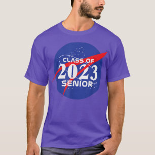 Klasse 2023 Senior Retro Science Space Graduation T-Shirt