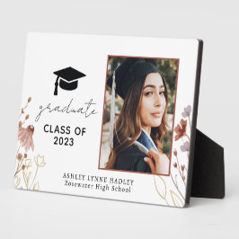 Klasse 2023 Wildblume Foto Abschluss Plaque Fotoplatte