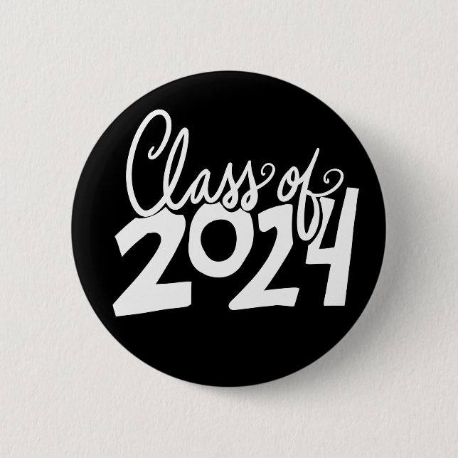 Klasse 2024 Abschluss Open House Senior Button (Vorderseite)