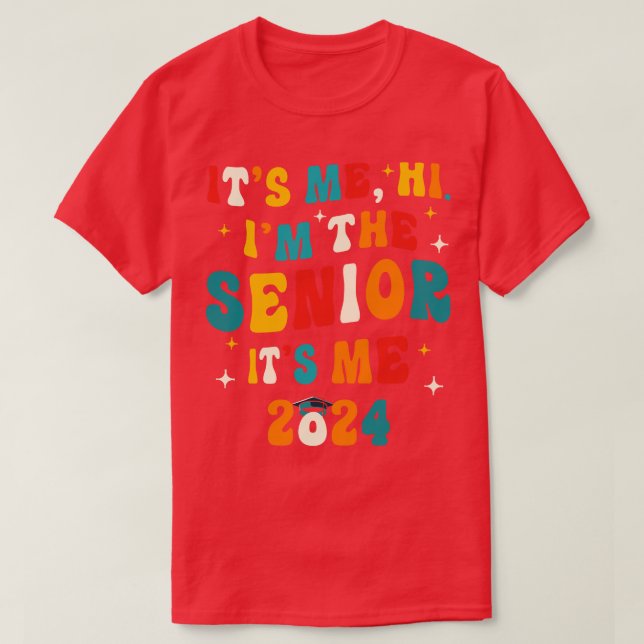 Klasse 2024 Hochrangige Geschenke Funny Seniors 20 T-Shirt (Design vorne)